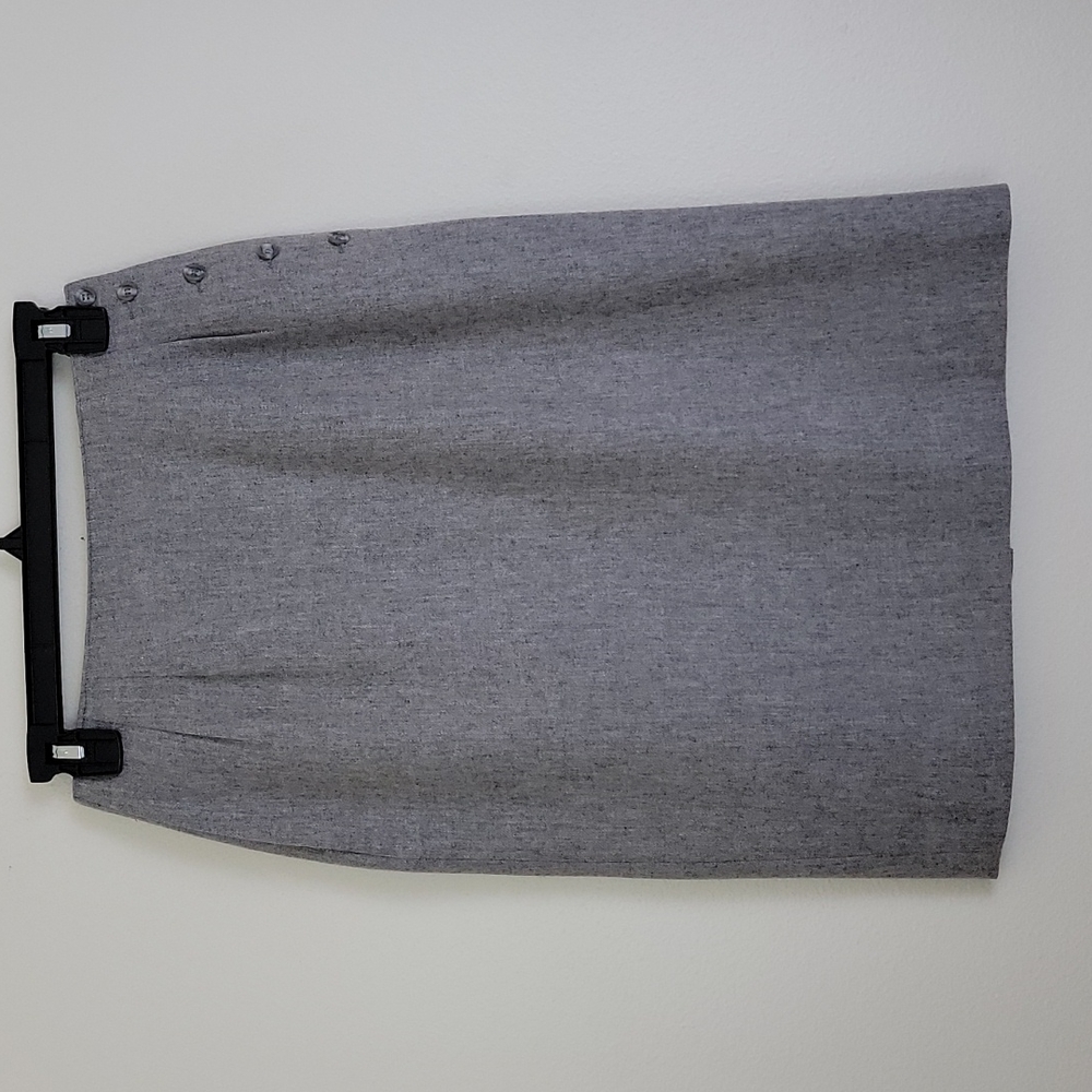 VINTAGE Liz Claiborne® Gray Wool Pencil Skirt
